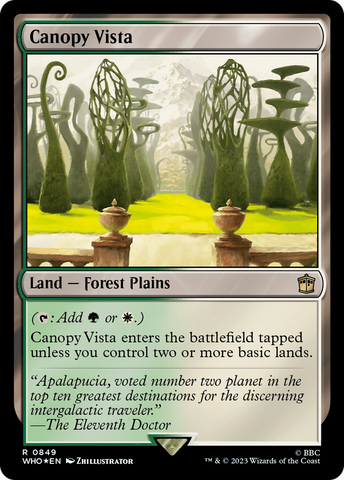 Canopy Vista (Surge Foil) (WHO-849)  Foil - Doctor Who