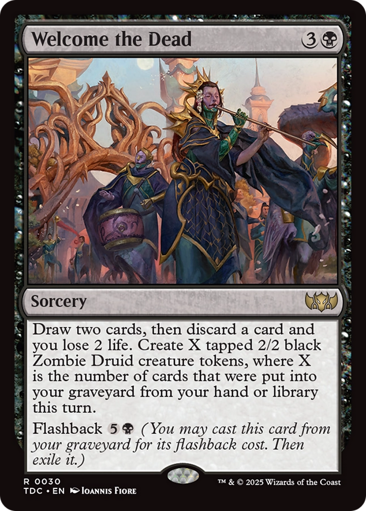 Welcome the Dead (TDC-030) - Commander: Tarkir: Dragonstorm