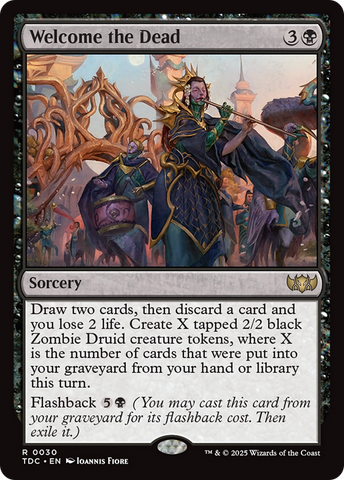 Welcome the Dead (TDC-030) - Commander: Tarkir: Dragonstorm