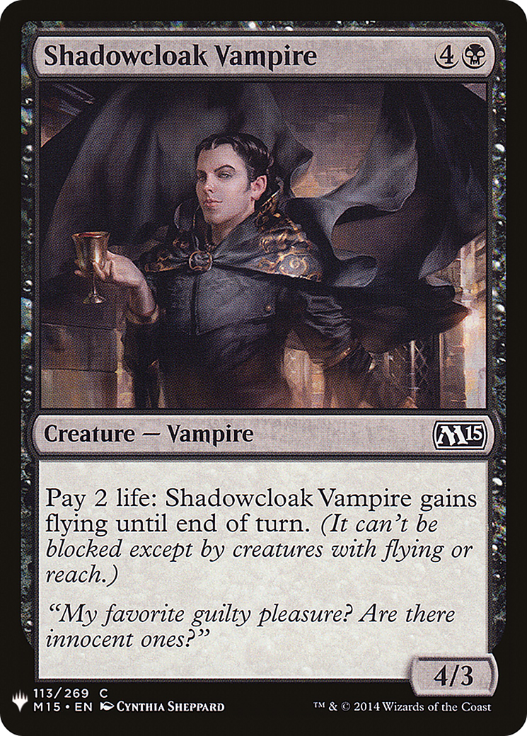 Shadowcloak Vampire (LIST-M15-113)  - The List