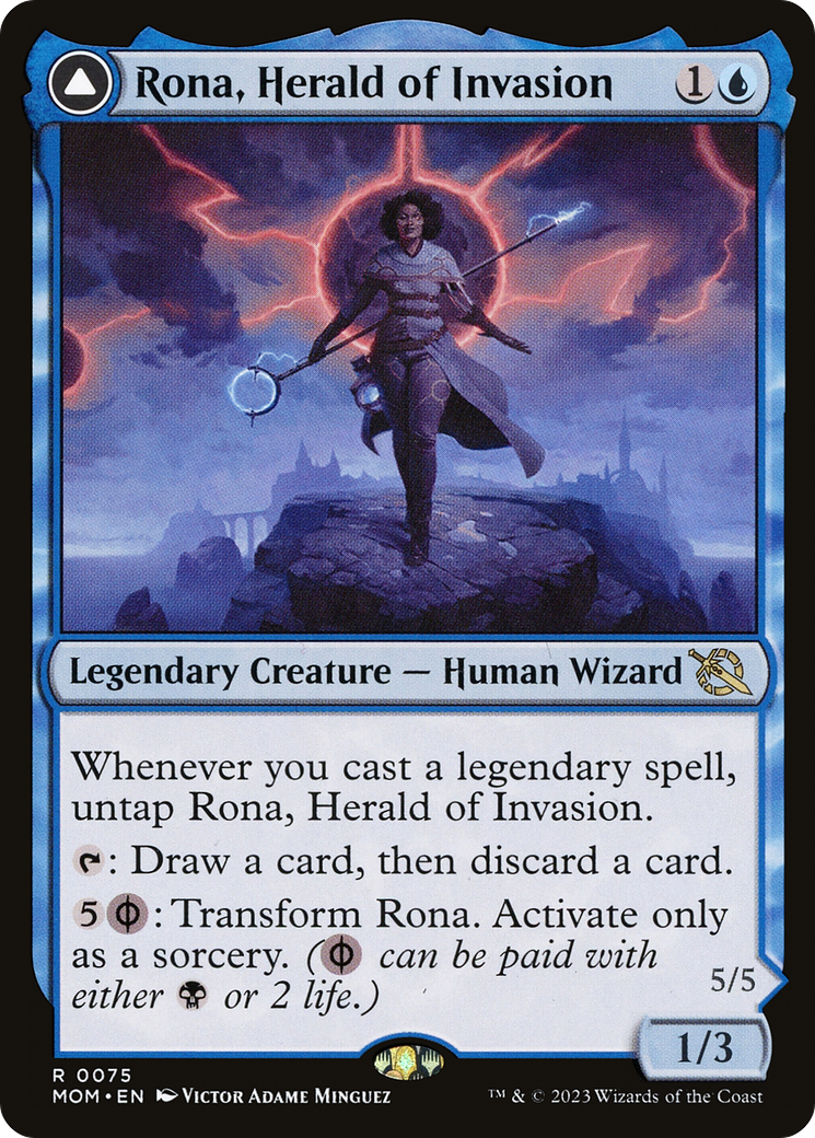 Rona, Herald of Invasion (MOM-075)  Foil - March of the Machine