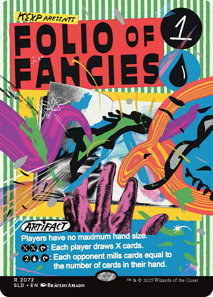 Folio of Fancies (SLD-2072)  - Secret Lair Drop (Borderless)