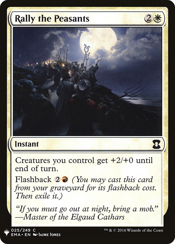 Rally the Peasants (LIST-EMA-25)  - The List
