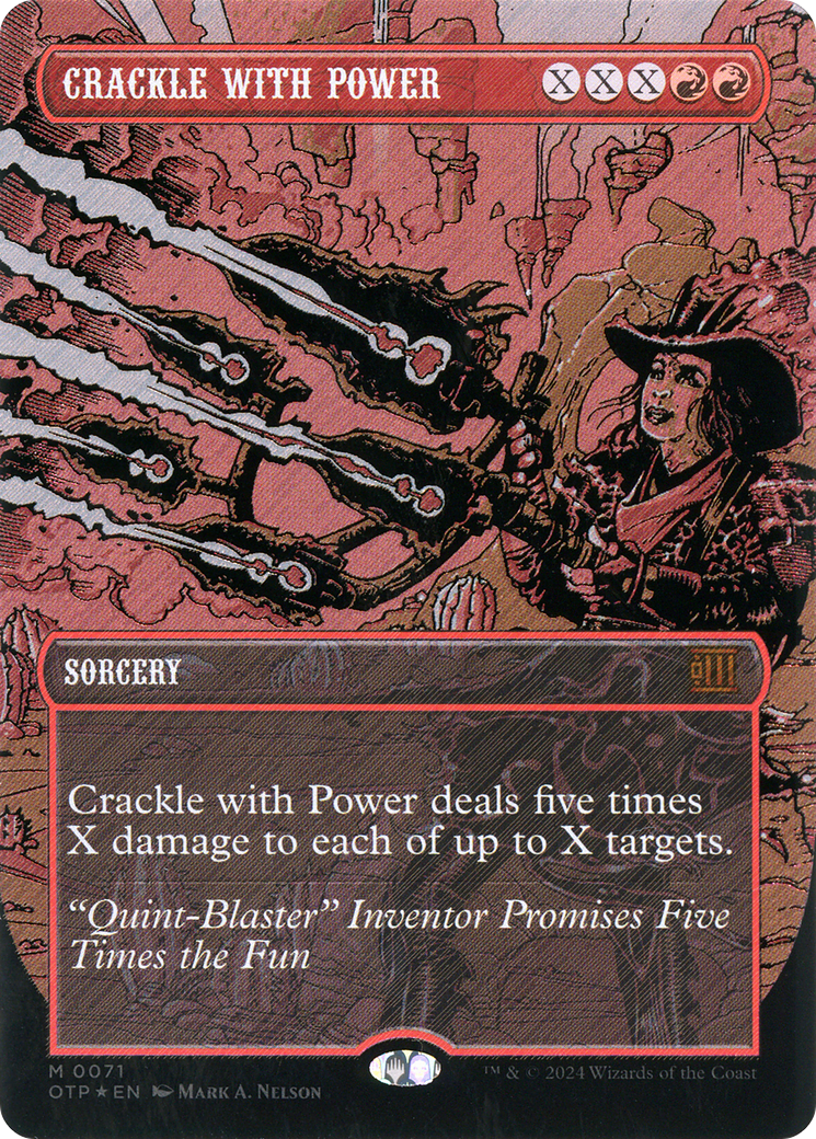 Crackle with Power (Textured Foil) (OTP-071)  Foil - Breaking News (Borderless)