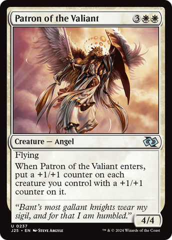 Patron of the Valiant (J25-237)  - Foundations Jumpstart