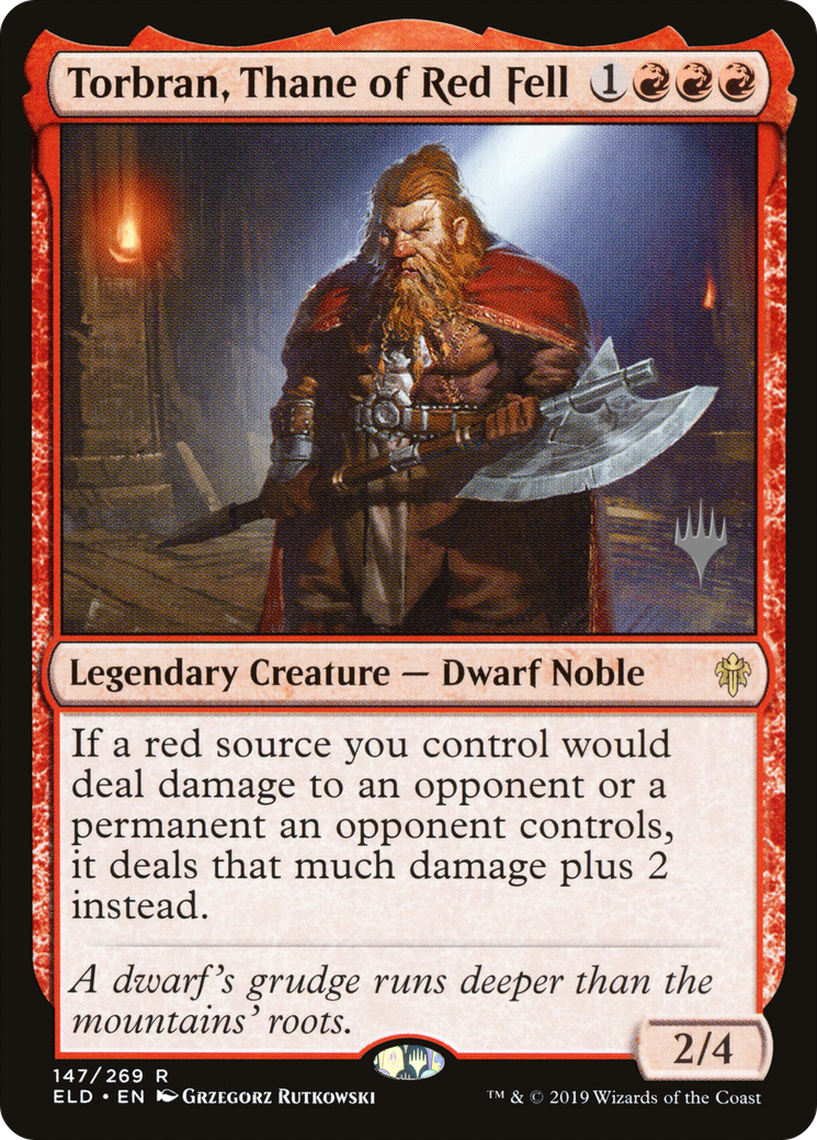 Torbran, Thane of Red Fell (PPELD-147)  Foil - Throne of Eldraine Promos