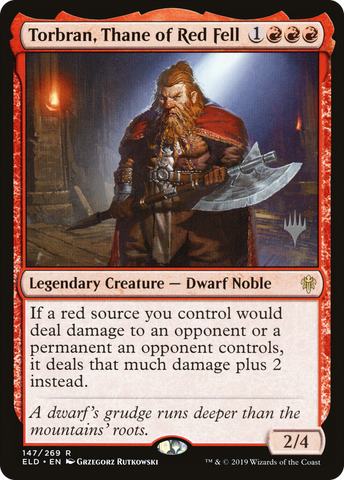 Torbran, Thane of Red Fell (PPELD-147)  Foil - Throne of Eldraine Promos