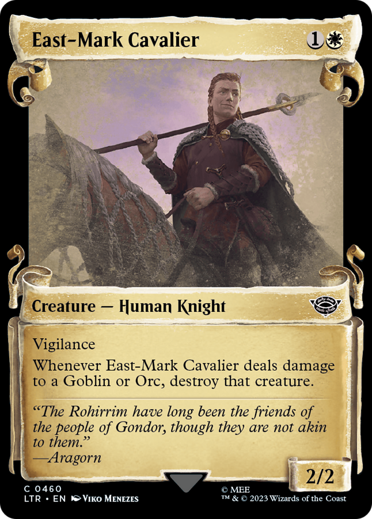 East-Mark Cavalier (Showcase Scrolls) (LTR-460)  - The Lord of the Rings: Tales of Middle-earth: (Showcase)