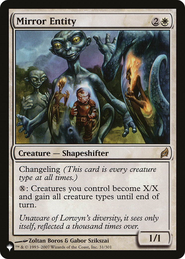 Mirror Entity (LRW) (LIST-31/301)  - The List