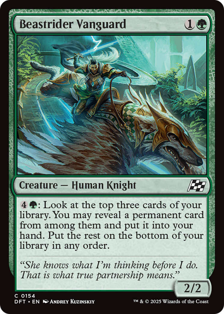 Beastrider Vanguard (DFT-154)  Foil - Aetherdrift