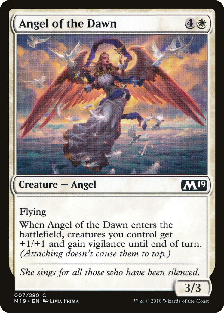 Angel of the Dawn (M19-007)  Foil - Core Set 2019