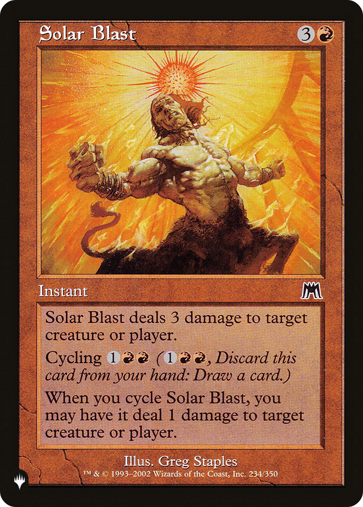 Solar Blast (LIST-ONS-234)  - The List