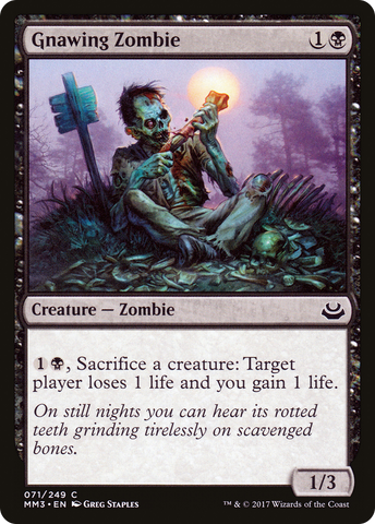 Gnawing Zombie (MM3-071)  - Modern Masters 2017