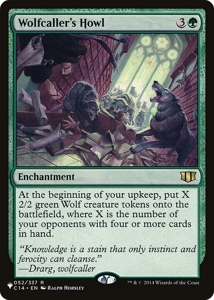 Wolfcaller's Howl (LIST-052/337)  - The List