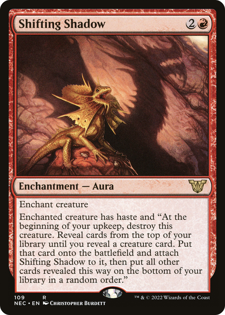 Shifting Shadow (NEC-109)  - Neon Dynasty Commander