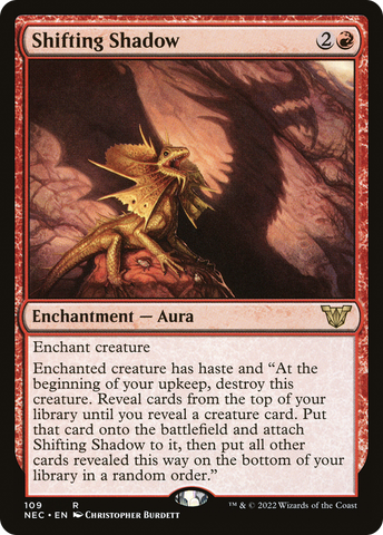 Shifting Shadow (NEC-109)  - Neon Dynasty Commander