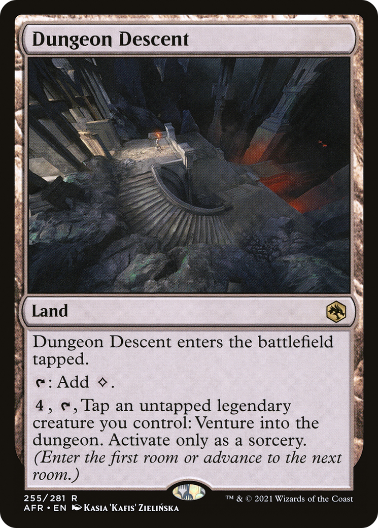 Dungeon Descent (AFR-255)  Foil - Adventures in the Forgotten Realms