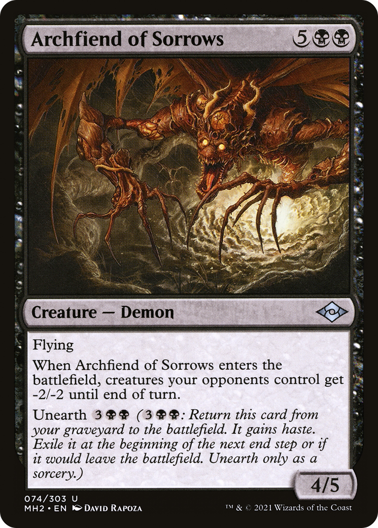 Archfiend of Sorrows (MH2-074)  Foil - Modern Horizons 2