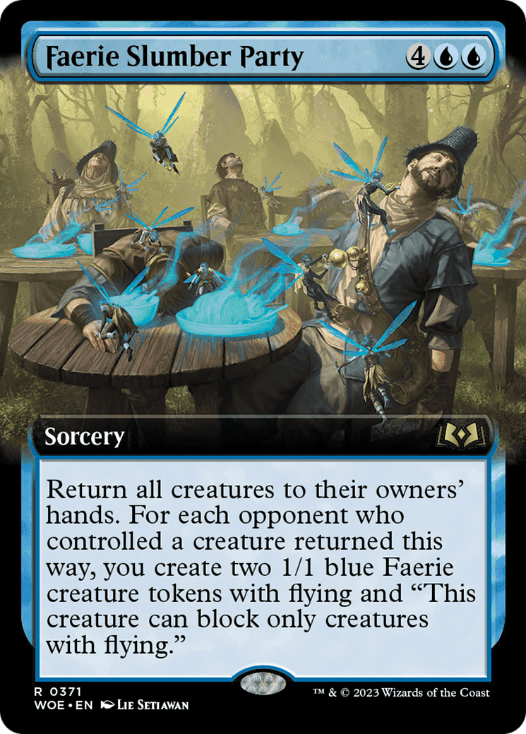 Faerie Slumber Party (Extended Art) (WOE-371)  - Wilds of Eldraine: (Extended Art)