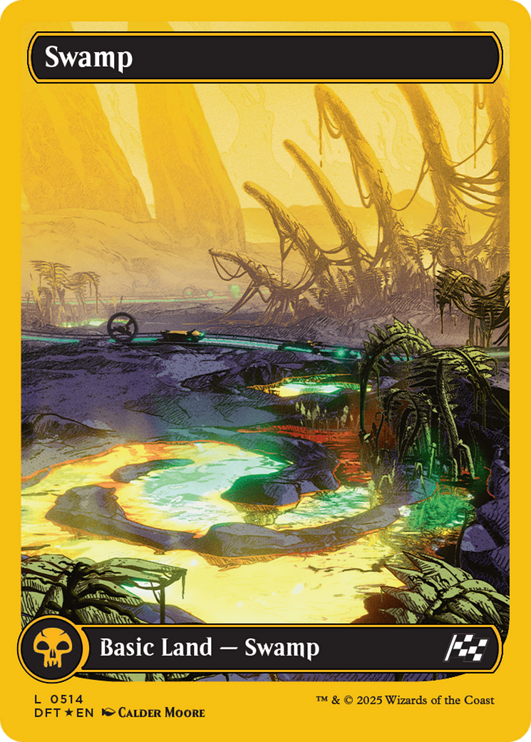 Swamp (0514) (First-Place Foil) (DFT-514)  Foil - Aetherdrift: (Full Art)