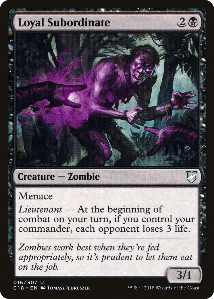 Loyal Subordinate (C18-016)  - Commander 2018