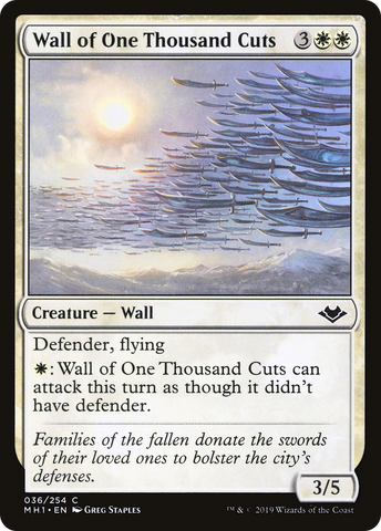 Wall of One Thousand Cuts (MH1-036)  Foil - Modern Horizons
