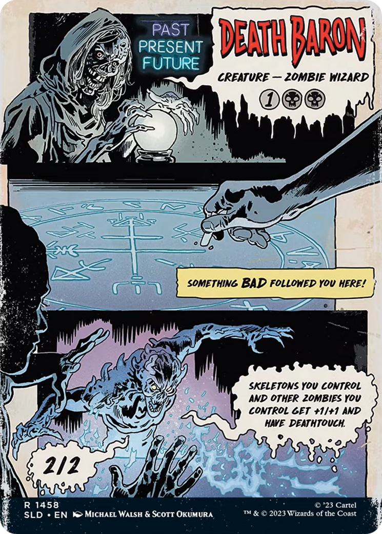 Death Baron (SLD-1458) - Secret Lair Drop: (Full Art) (Borderless) Foil