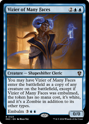 Vizier of Many Faces (MKC-123)  - Murders at Karlov Manor Commander