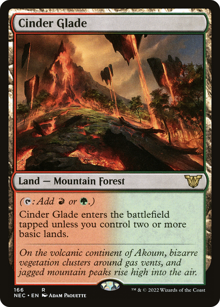 Cinder Glade (NEC-166)  - Neon Dynasty Commander