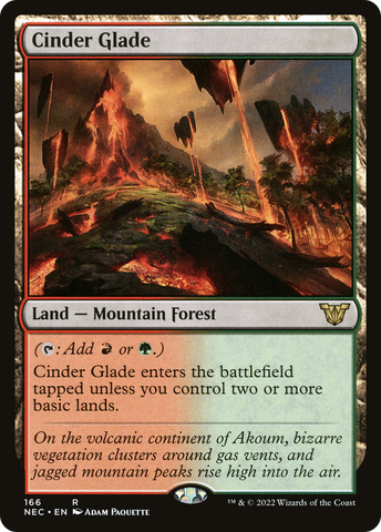 Cinder Glade (NEC-166)  - Neon Dynasty Commander