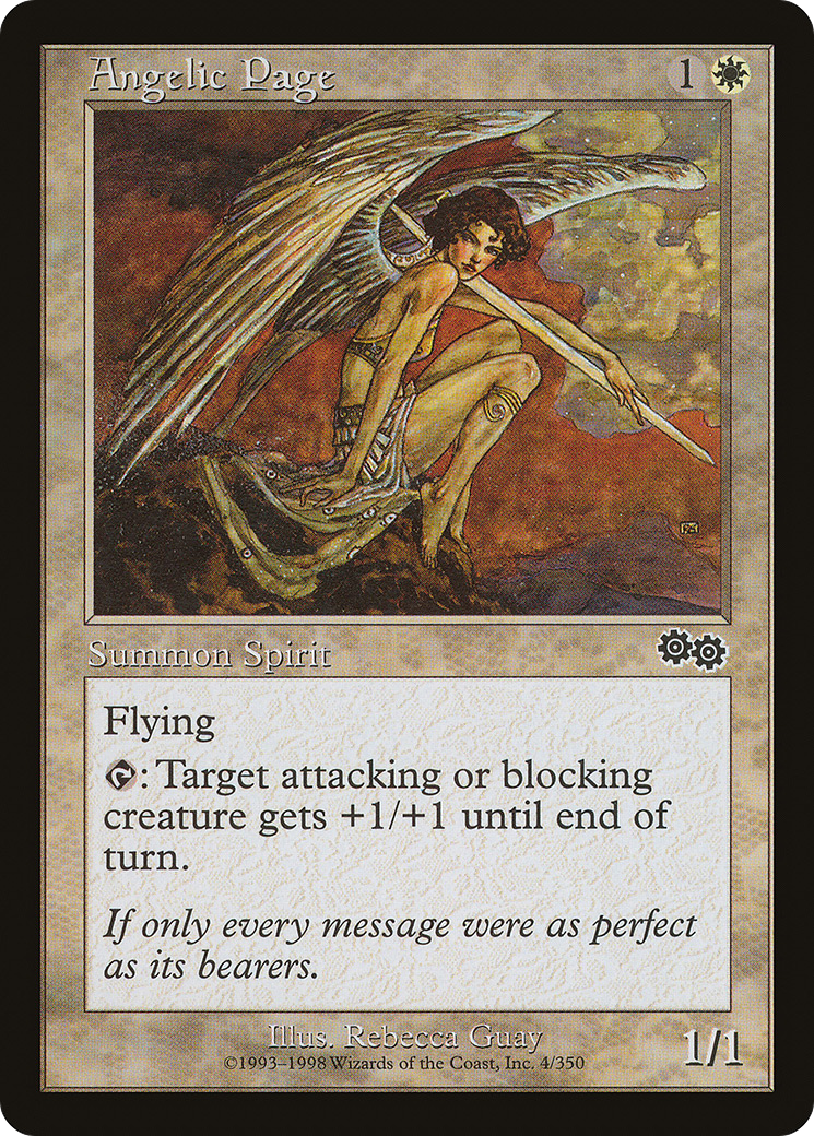 Angelic Page (USG-004)  - Urza's Saga