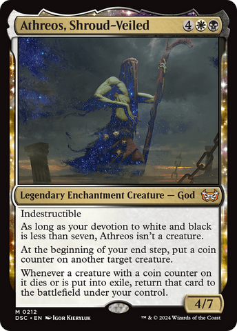 Athreos, Shroud-Veiled (DSC-212)  - Duskmourn: House of Horror Commander: (enchantment)