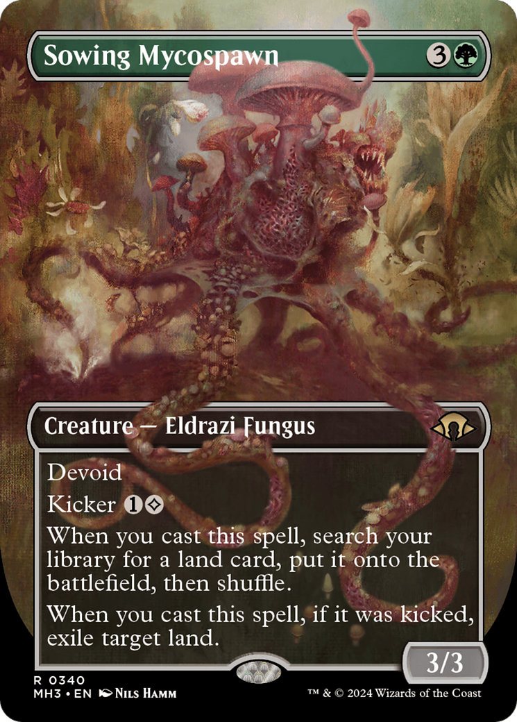 Sowing Mycospawn (Borderless) (MH3-340)  - Modern Horizons 3