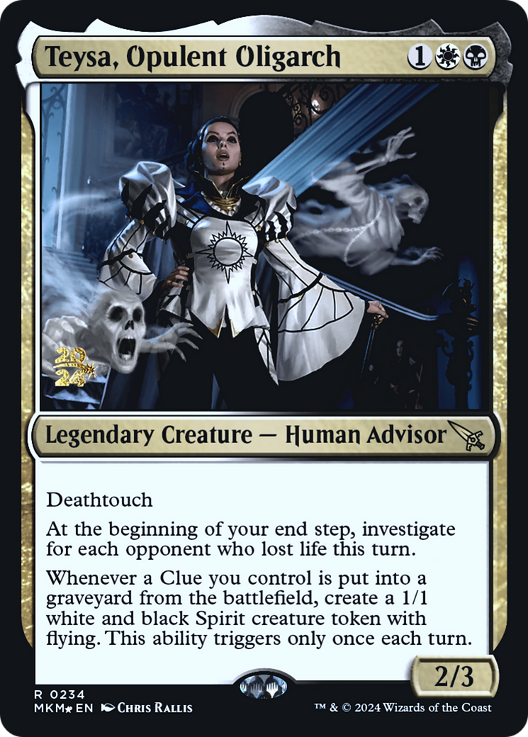 Teysa, Opulent Oligarch (PRE-234)  Foil - Murders at Karlov Manor Promos