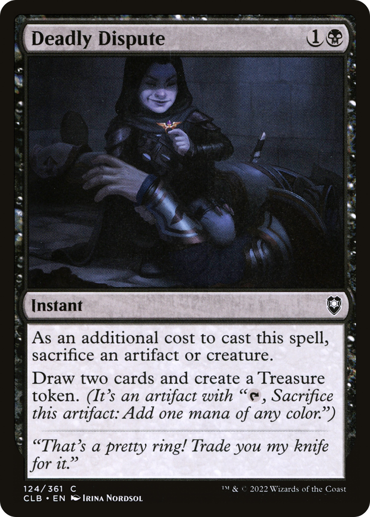 Deadly Dispute (CLB-124)  Foil - Commander Legends: Battle for Baldur's Gate