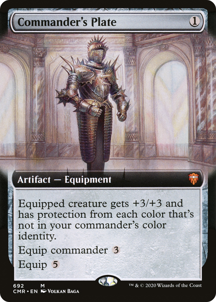 Commander's Plate (Extended Art) (CMR-692)  - Commander Legends: (Extended Art)
