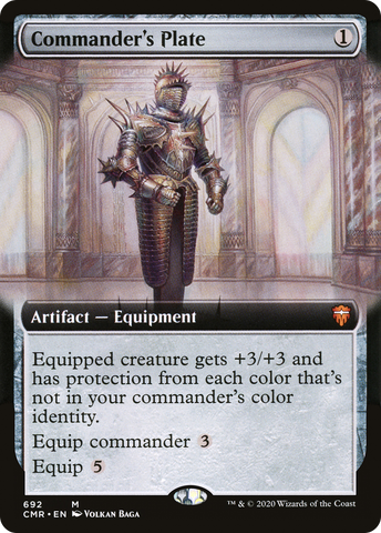 Commander's Plate (Extended Art) (CMR-692)  - Commander Legends: (Extended Art)