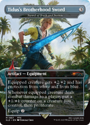 Sword of Truth and Justice (SLD-1867) - Secret Lair Drop / Tidus's Brotherhood Sword (Borderless) Foil