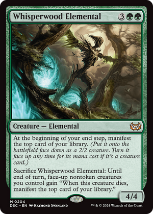 Whisperwood Elemental (DSC-204)  - Duskmourn: House of Horror Commander