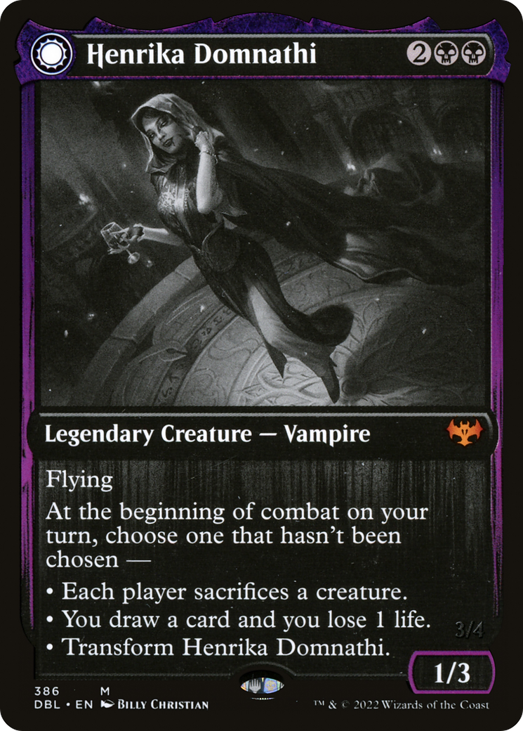 Henrika Domnathi (DBL-386)  Foil - Innistrad: Double Feature: (Double Faced Transform)