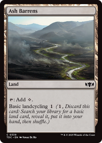 Ash Barrens (TDC-339) - Commander: Tarkir: Dragonstorm