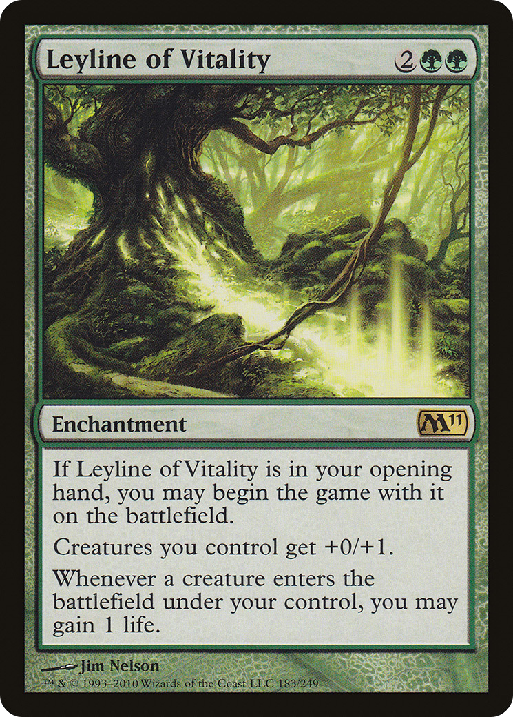Leyline of Vitality (M11-183)  Foil - Magic 2011