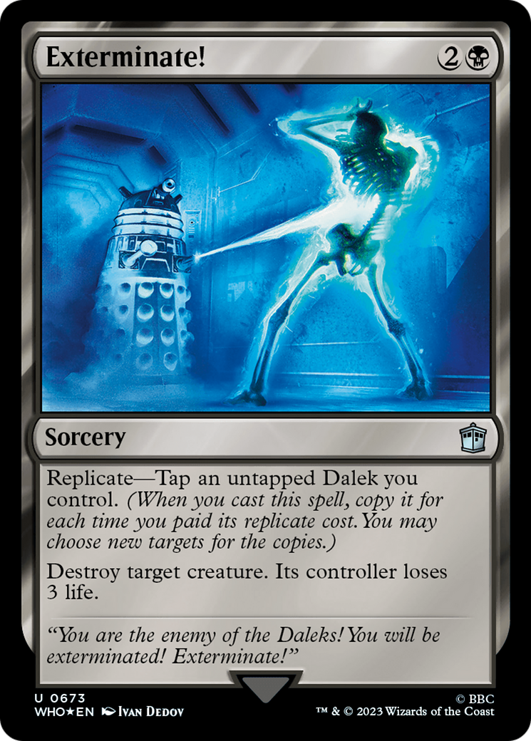Exterminate! (Surge Foil) (WHO-673)  Foil - Doctor Who