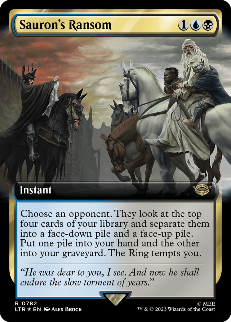 Sauron's Ransom (Extended Art) (Surge Foil) (LTR-782) - The Lord of the Rings: Tales of Middle-earth: (Extended Art) Foil