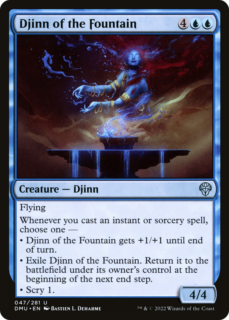 Djinn of the Fountain (DMU-047)  - Dominaria United