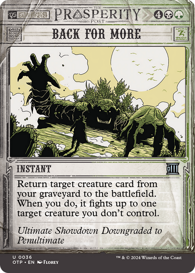 Back for More (OTP-036)  Foil - Breaking News: (Showcase) (Borderless)