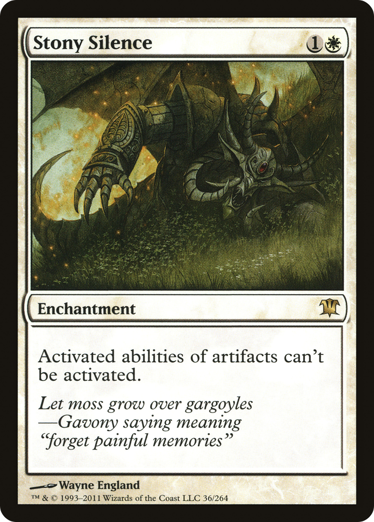 Stony Silence (ISD-036)  Foil - Innistrad
