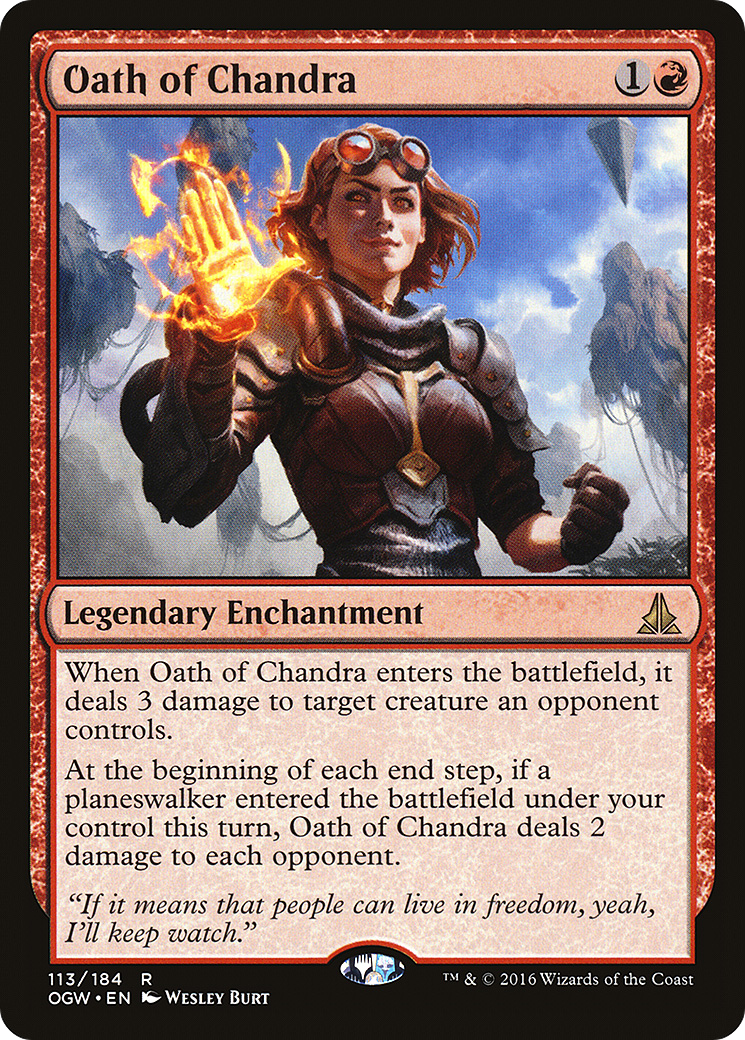 Oath of Chandra (OGW-113)  Foil - Oath of the Gatewatch