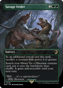 Savage Order (Borderless) (REX-006)  Foil - Jurassic World Collection