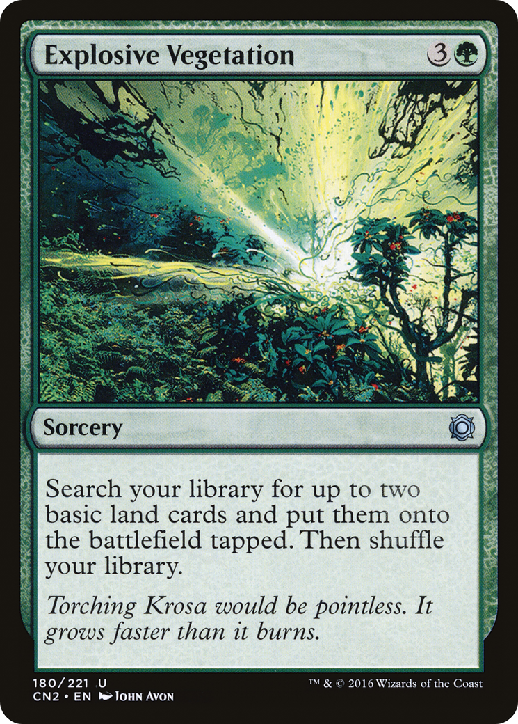 Explosive Vegetation (CN2-180)  Foil - Conspiracy: Take the Crown
